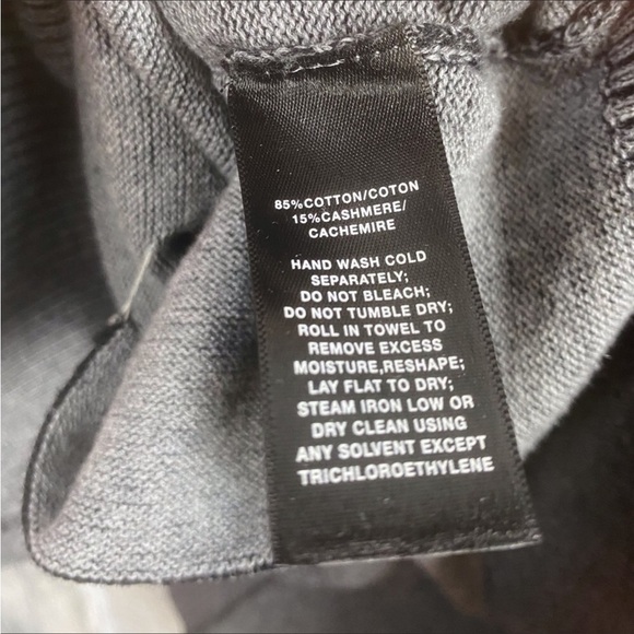 Lafayette 148 New York Cashmere Heather Grey Cardigan Sweater Size Small - Picture 5 of 7